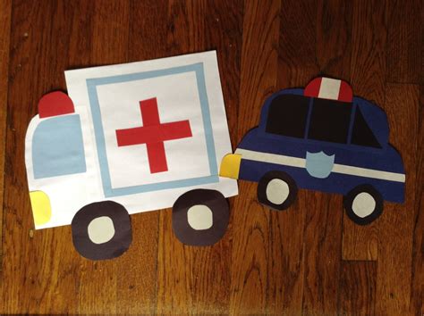 ambulance crafts for preschoolers|911 crafts for preschoolers.